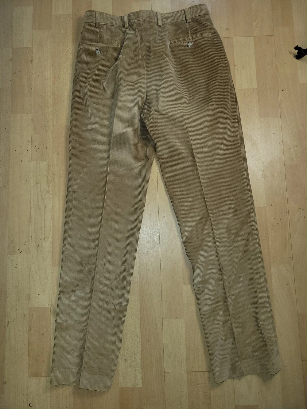 Vintage Boggi Milano Corduroy Pants Mens 48 Beige Pleated Made Italy EUC - Picture 2 of 8